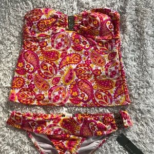 NEW Kristin Davis 2 piece swimsuit size 10